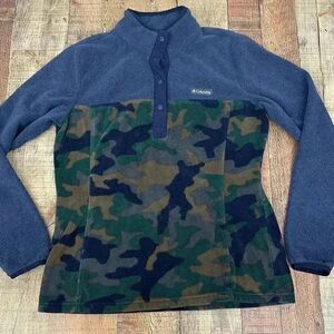 Vintage Columbia Camo Fleece Women’s Size M